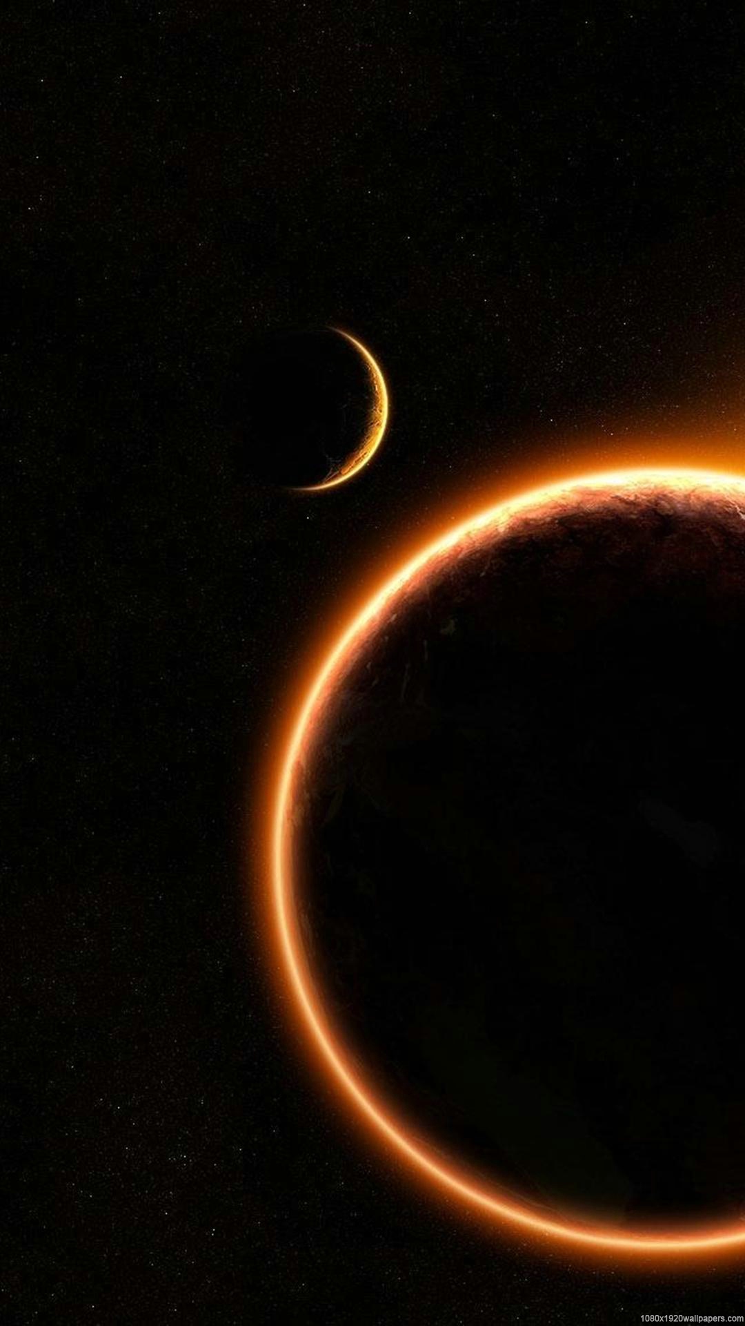 eclipse iphone wallpaper,halbmond,atmosphäre,astronomisches objekt,weltraum,finsternis