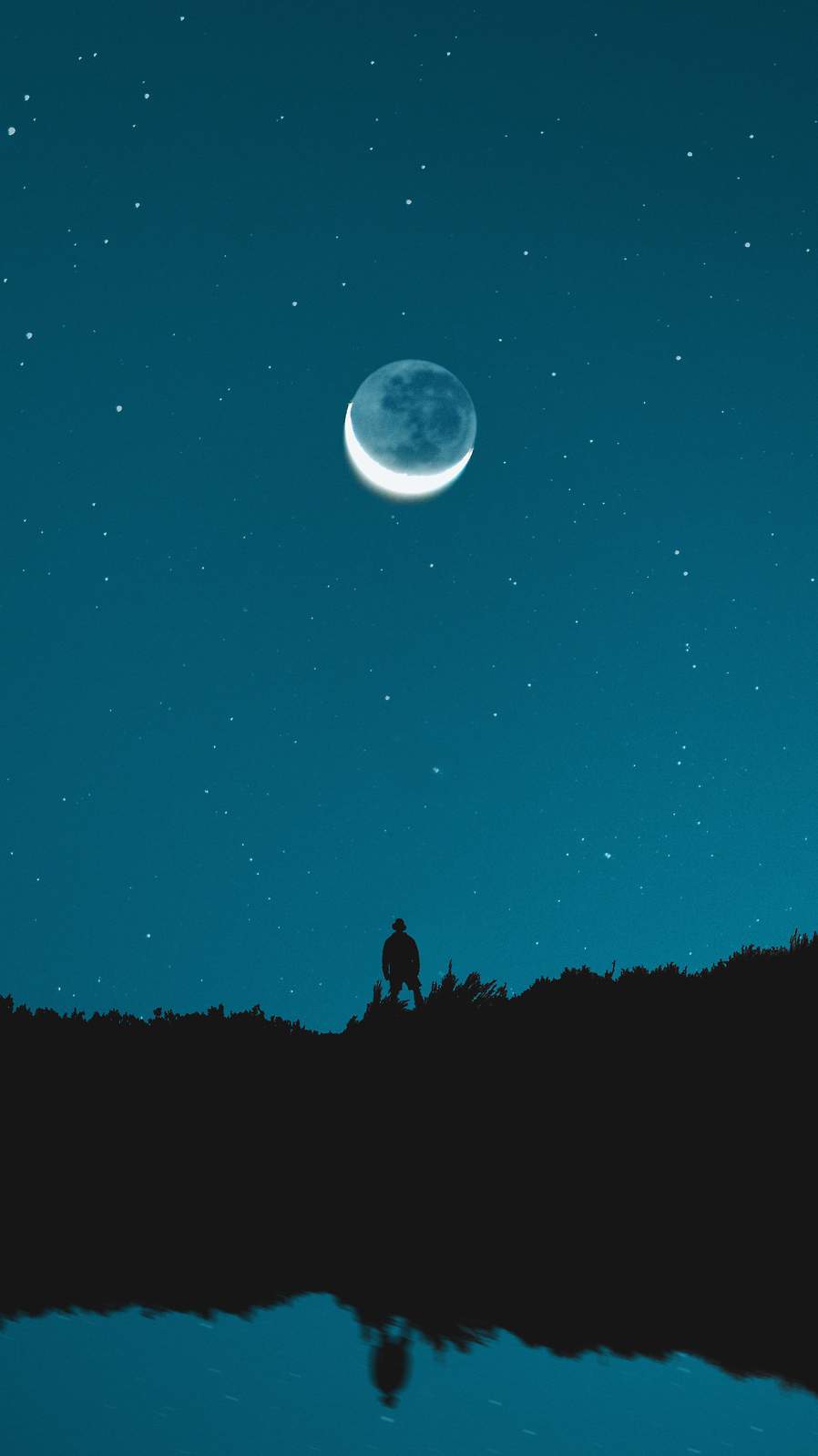 eclipse fondo de pantalla para iphone,cielo,luna,luz de la luna,ligero,noche