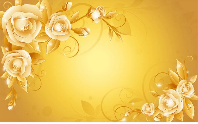 goldene blumentapete,gelb,text,gold,blumendesign,blume