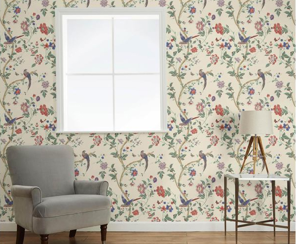 laura ashley summer palace wallpaper,sfondo,parete,camera,interior design,soggiorno