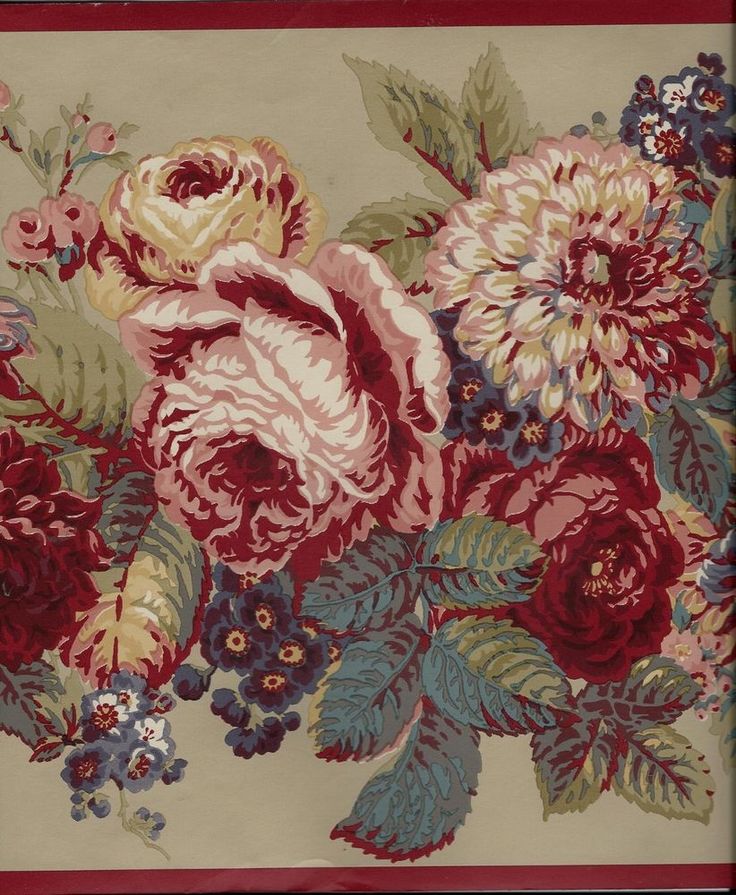 ローラアシュレイ壁紙ボーダー 花 花柄 繊維 工場 視覚芸術 Wallpaperuse