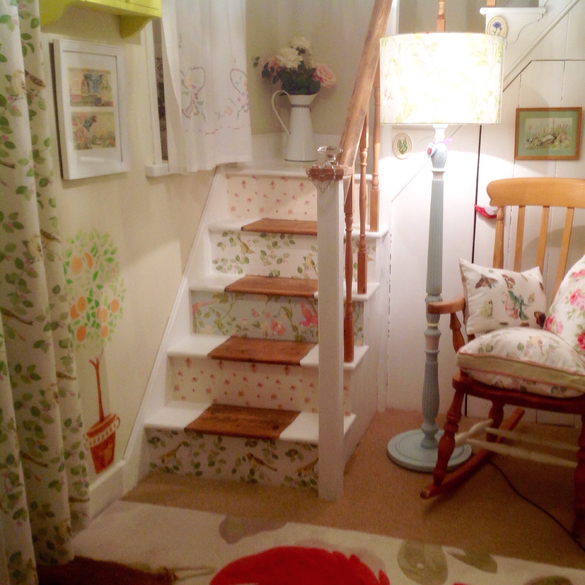 laura ashley duck egg wallpaper,room,product,stairs,property,furniture