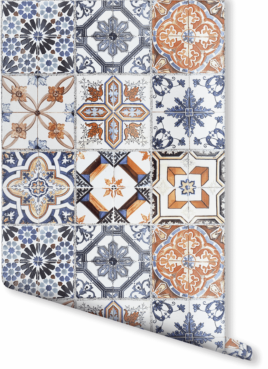 marokkanische fliesentapete,muster,textil ,design,mosaik,kunst