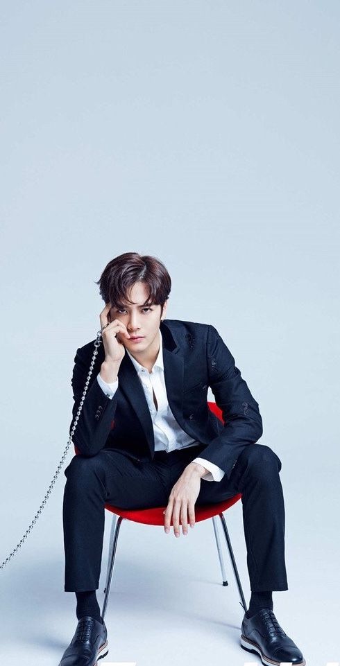 jackson wang wallpaper,sitting,photo shoot,blazer,fashion,photography