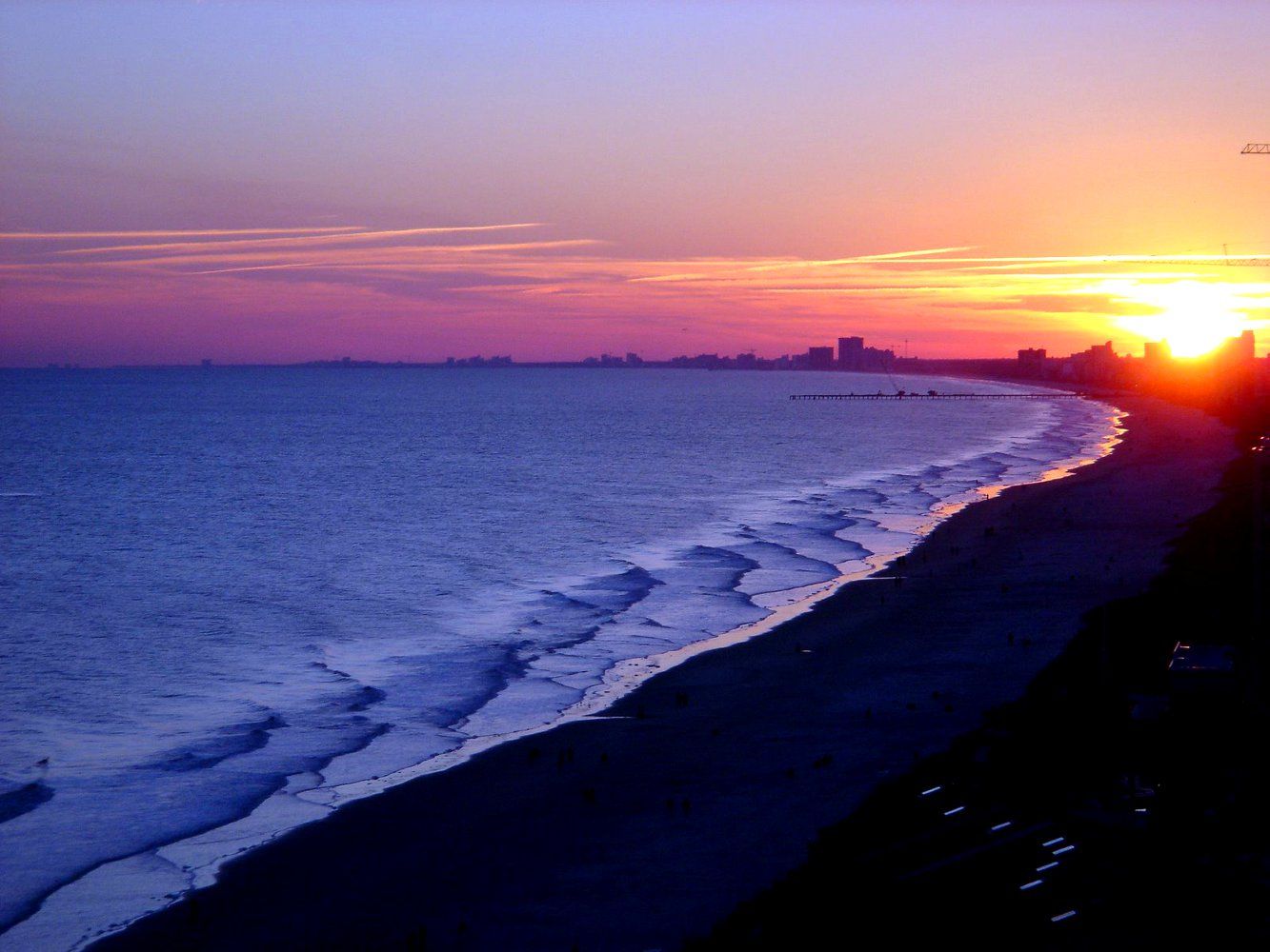 fond d'écran de myrtle beach,ciel,horizon,mer,la nature,océan