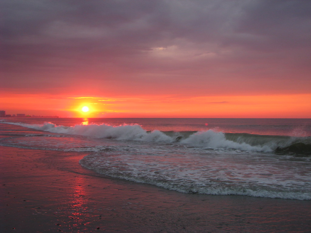 myrte strand tapete,himmel,horizont,gewässer,roter himmel am morgen,sonnenaufgang