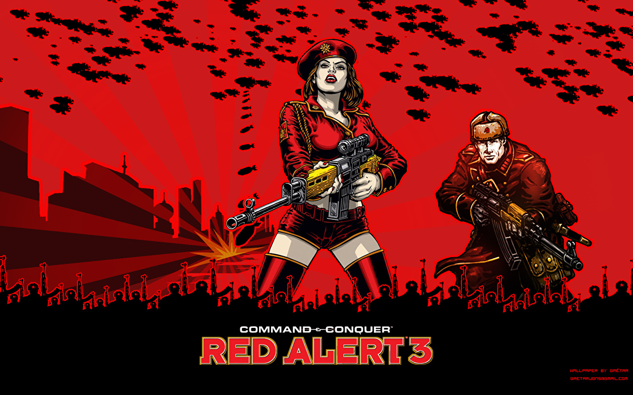 red alert 3 wallpaper,poster,movie,cg artwork,fictional character,album cover