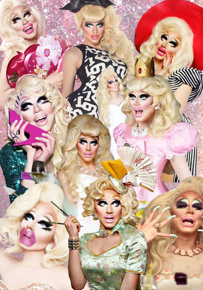 drag queen wallpaper,haar,rosa,blond,haare färben,barbie