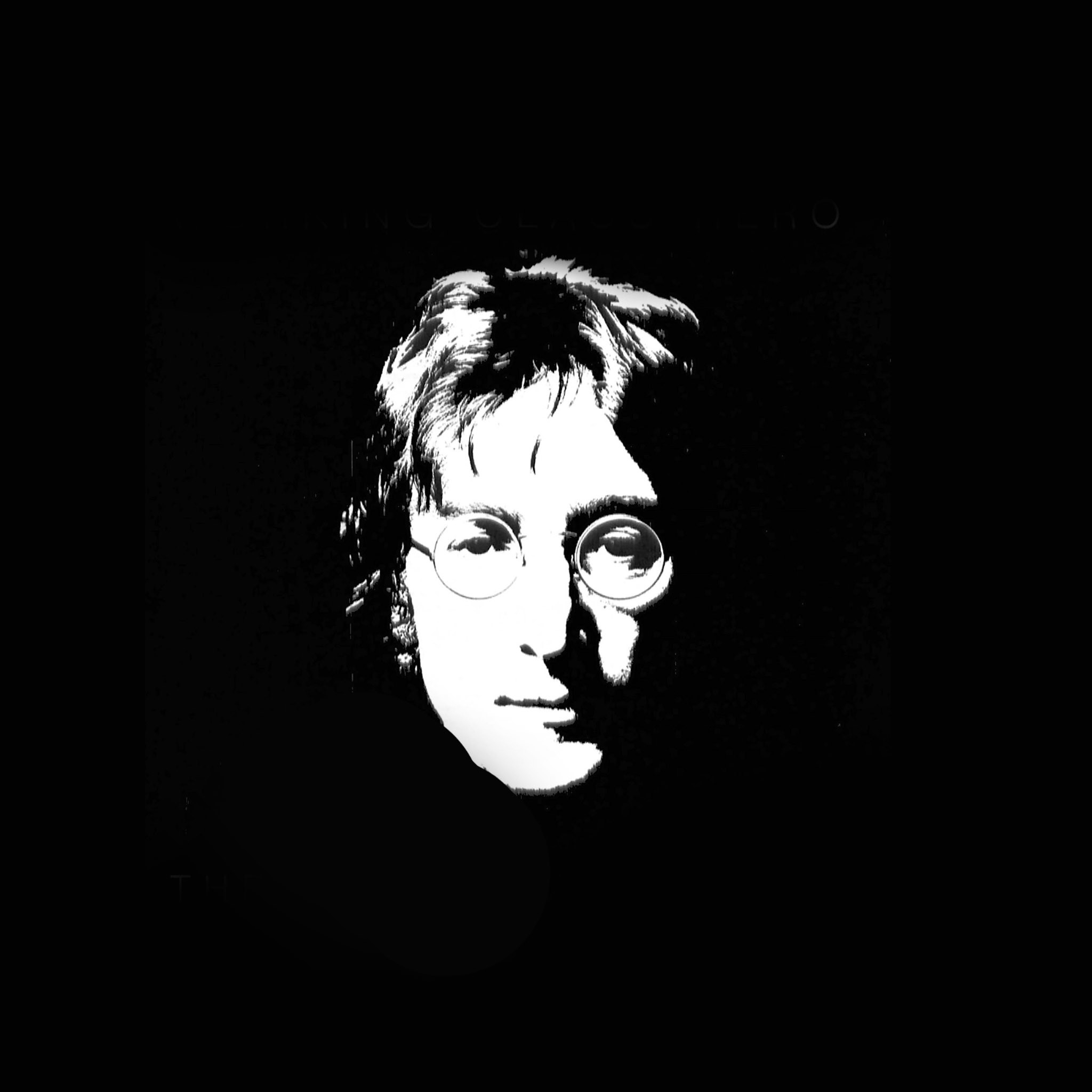 papier peint john lennon,visage,noir,noir et blanc,tête,monochrome