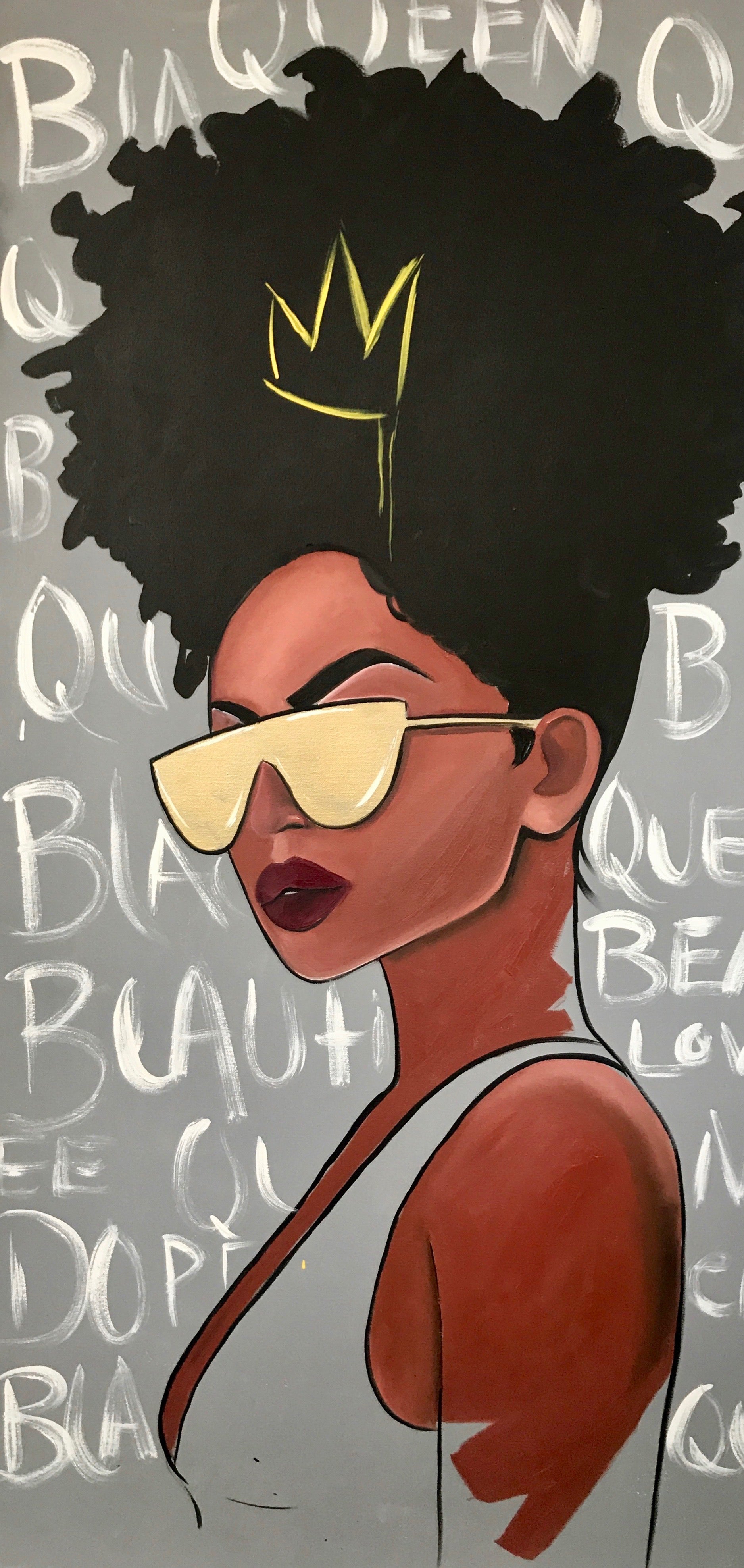 papier peint reine noire,dessin animé,lunettes,illustration,cool,art
