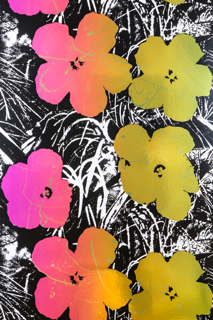 andy warhol tapete,gelb,blütenblatt,blatt,muster,wildblume