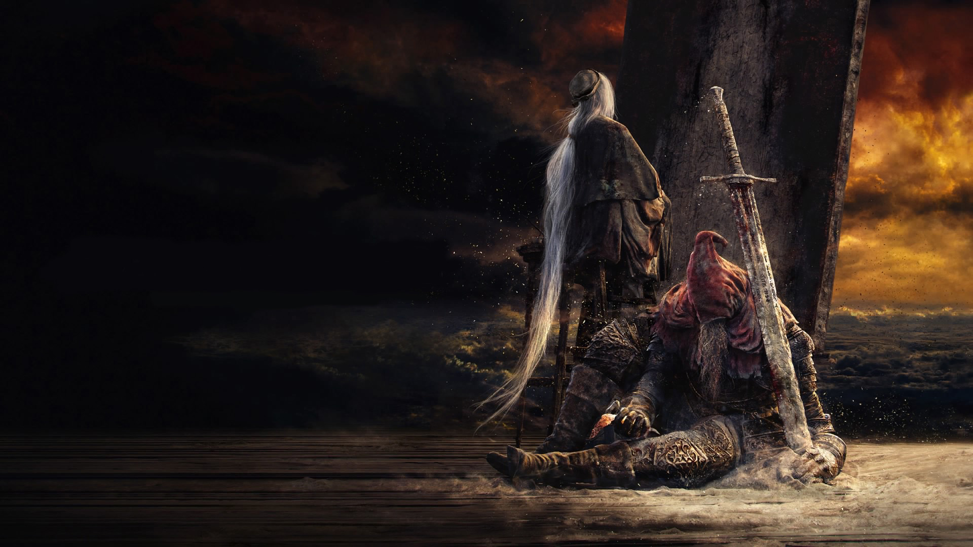 gael wallpaper,cg artwork,darkness,human,painting,mythology