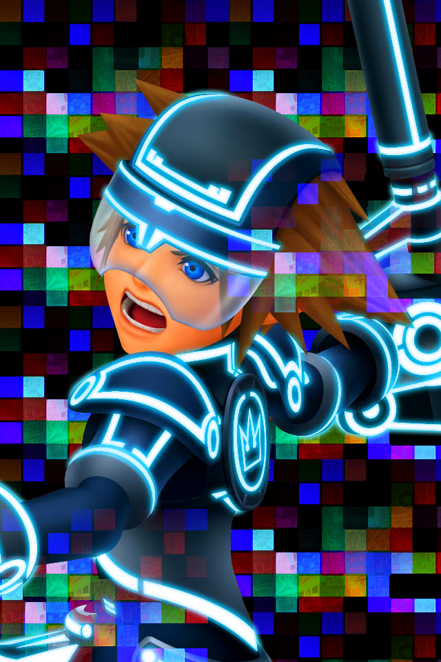 kingdom hearts iphone wallpaper,graphic design,neon,space,games,fictional character