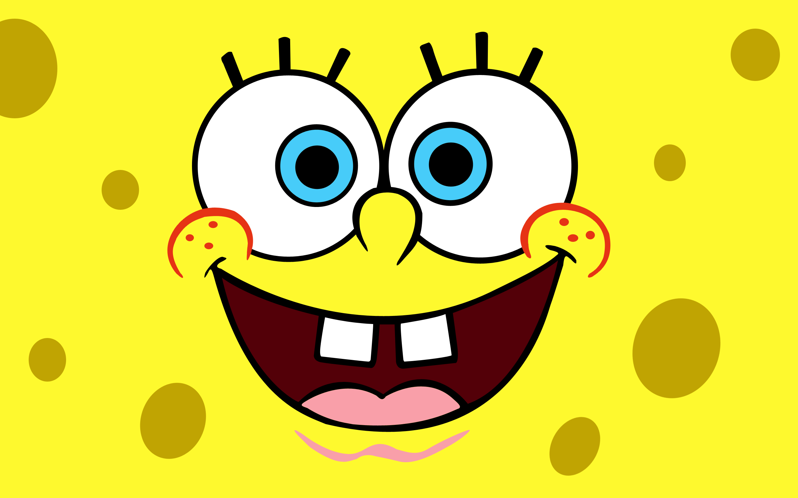 spongebob wallpaper hd,giallo,cartone animato,sorridi,emoticon,illustrazione