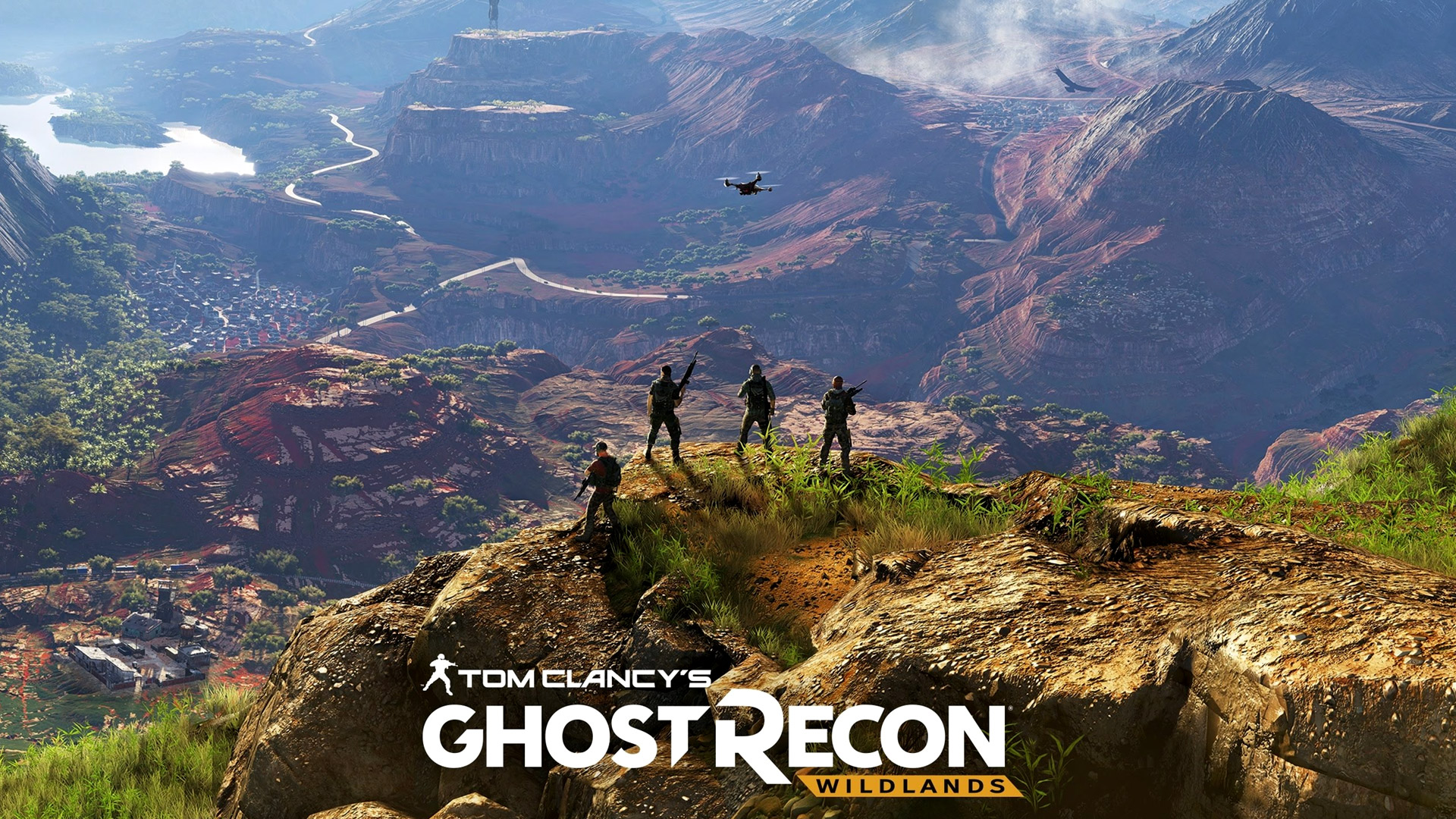 carta da parati ghost recon wildlands,paesaggio naturale,natura,montagna,stazione di collina,catena montuosa