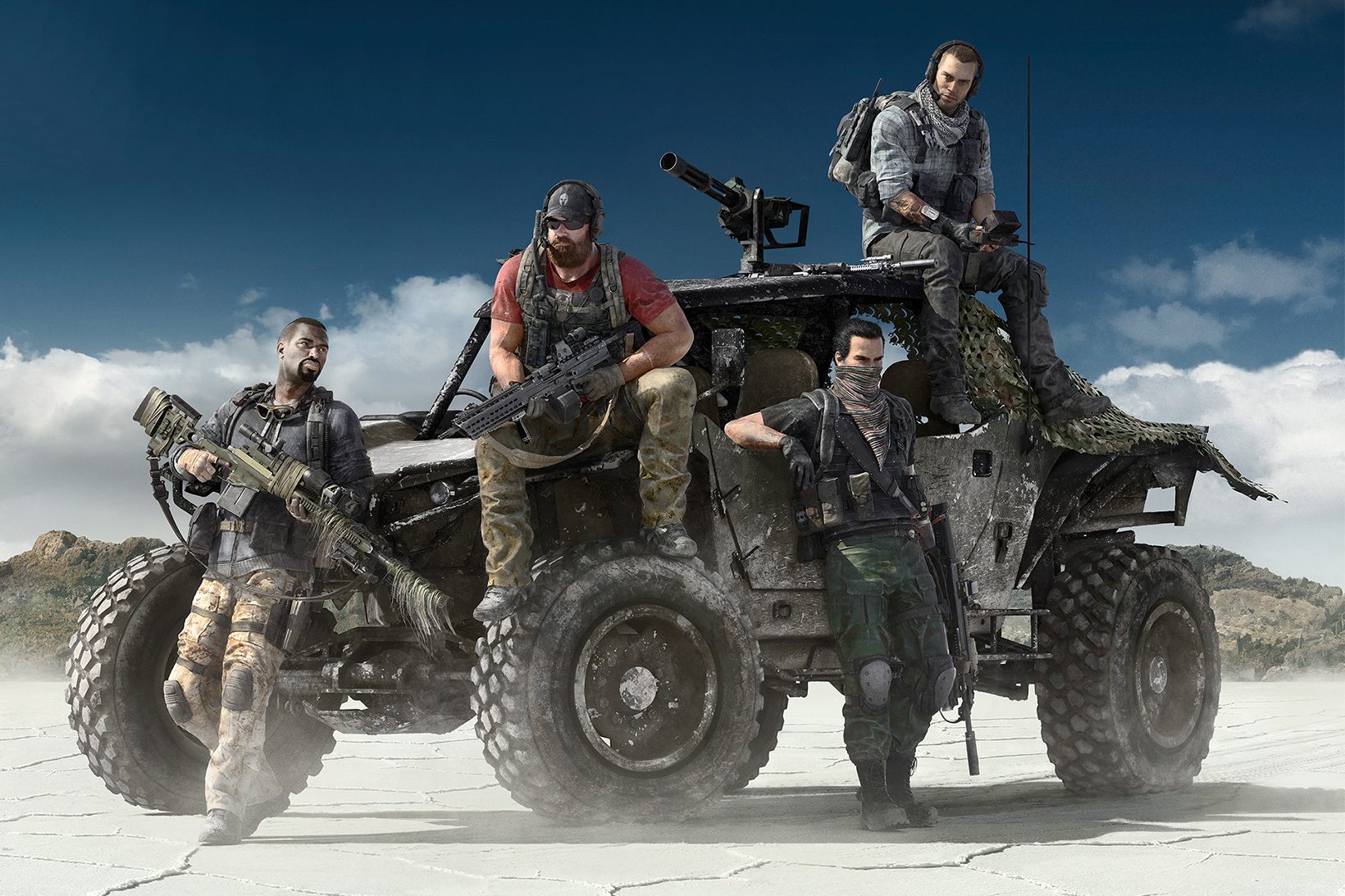 ghost recon wildlands wallpaper,all terrain vehicle,motor vehicle,vehicle,army,mode of transport