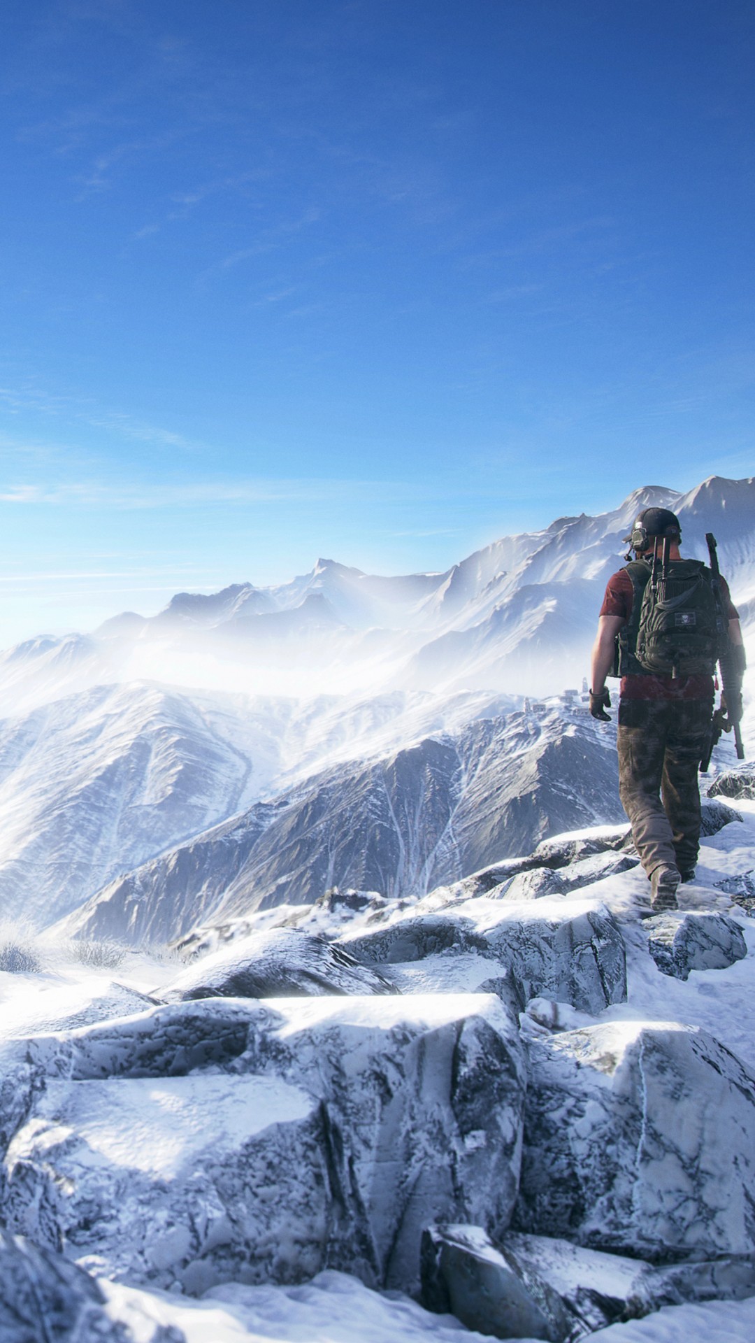 ghost recon wildlands fondo de pantalla,montaña,alpinismo,cresta,cordillera,cumbre