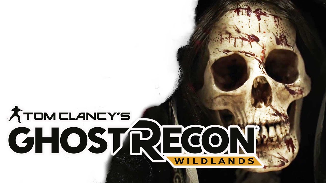 ghost recon wildlands wallpaper,head,font,skull,fiction,bone