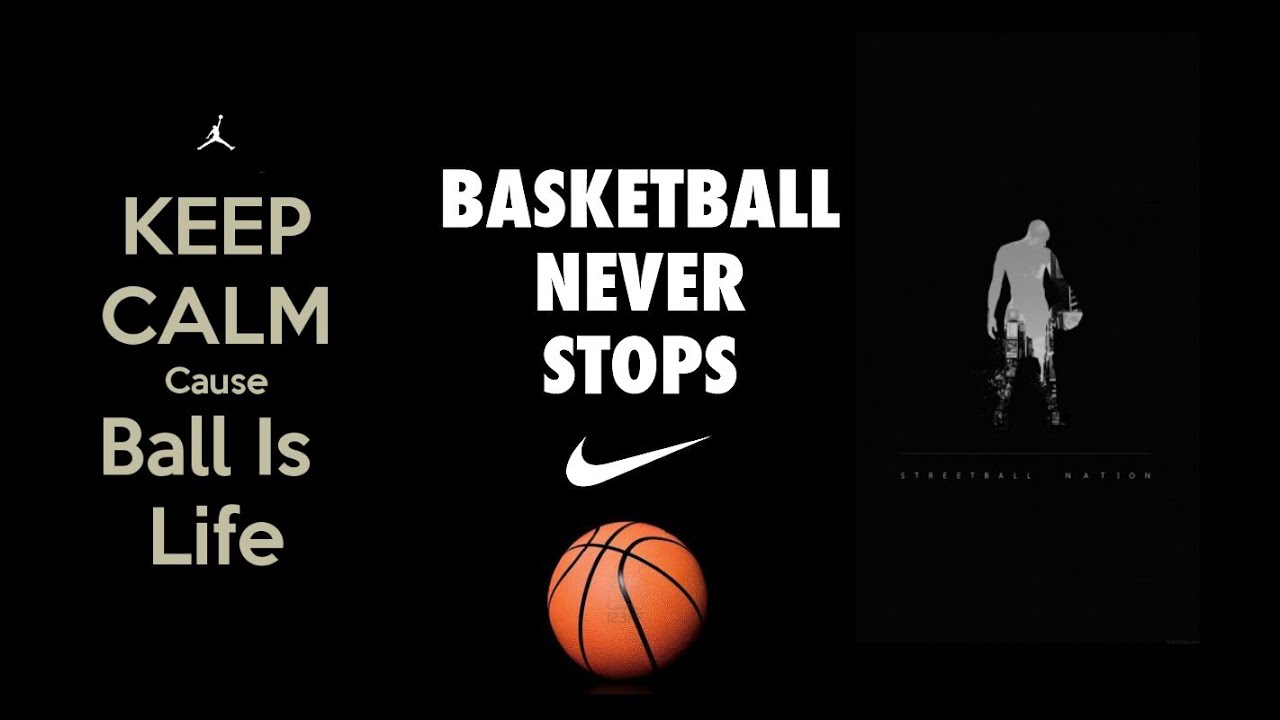 ball is life wallpaper,text,font,black,basketball,orange