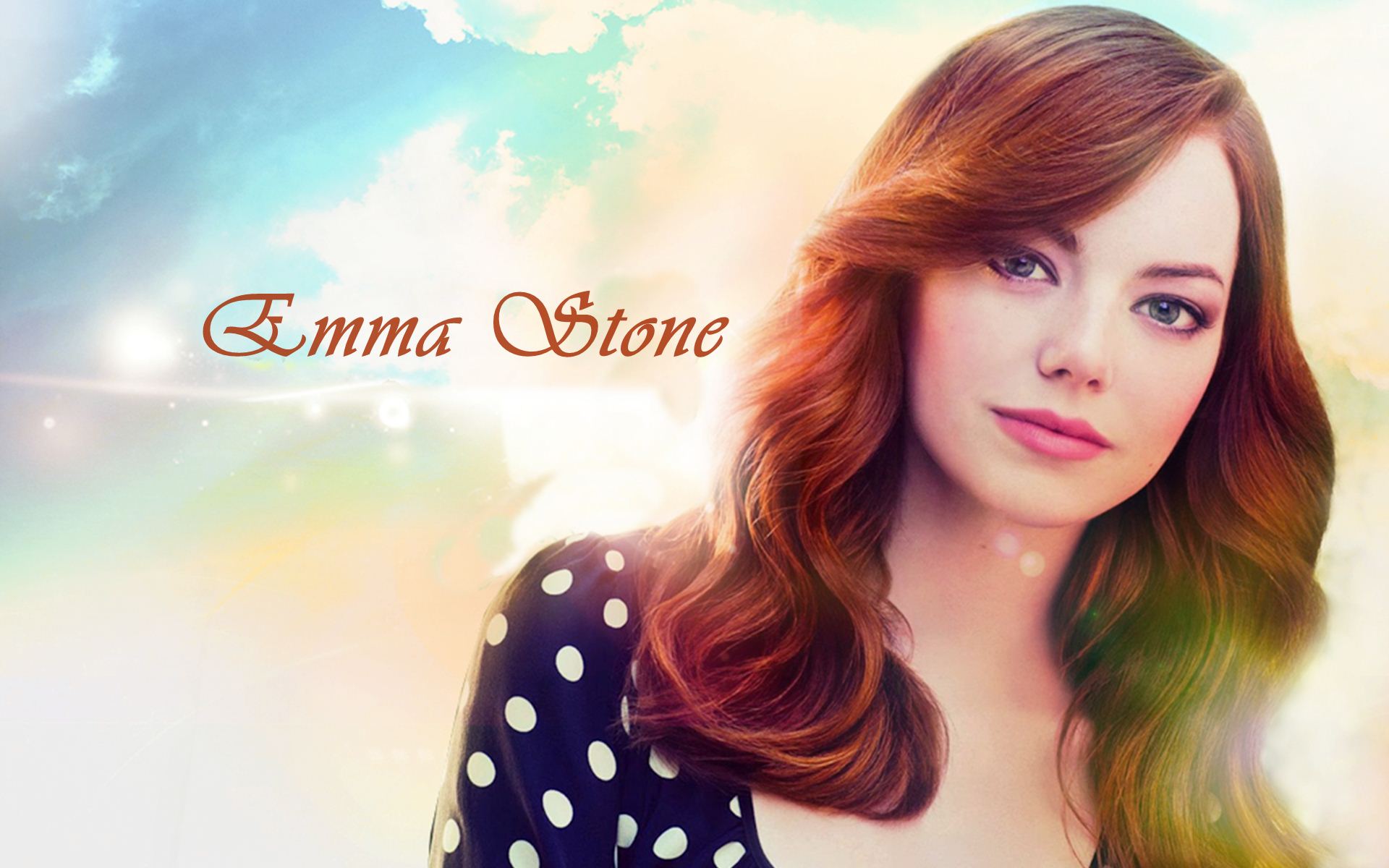 emma stone wallpaper,capelli,acconciatura,bellezza,colorazione dei capelli,sopracciglio