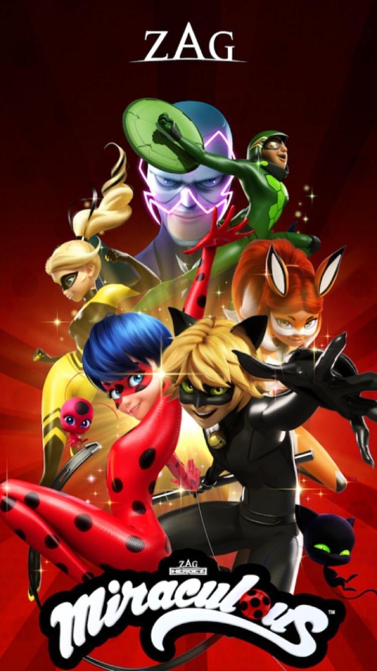 miraculous ladybug wallpaper,cartoon,anime,fictional character,games,fiction