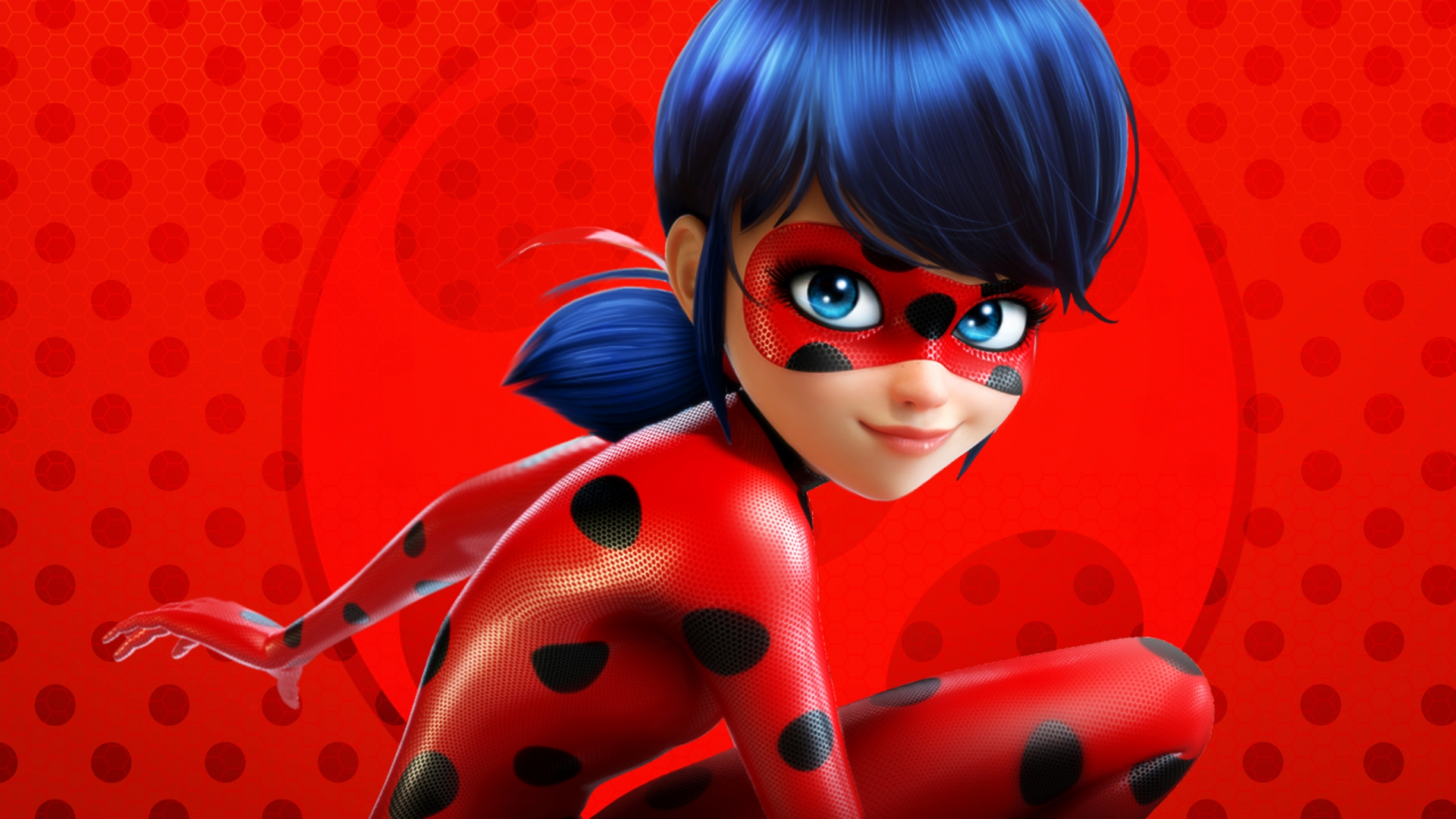 miraculous ladybug wallpaper,red,cartoon,fictional character,illustration,animated cartoon