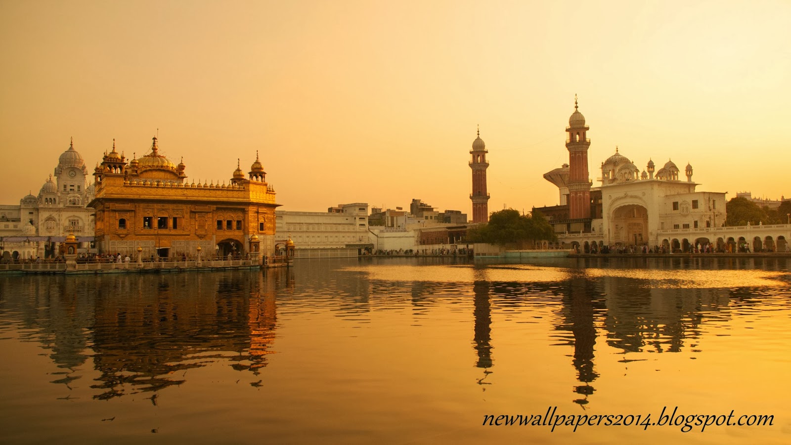 goldene tempel hd tapete,betrachtung,heilige orte,morgen,wasserweg,himmel