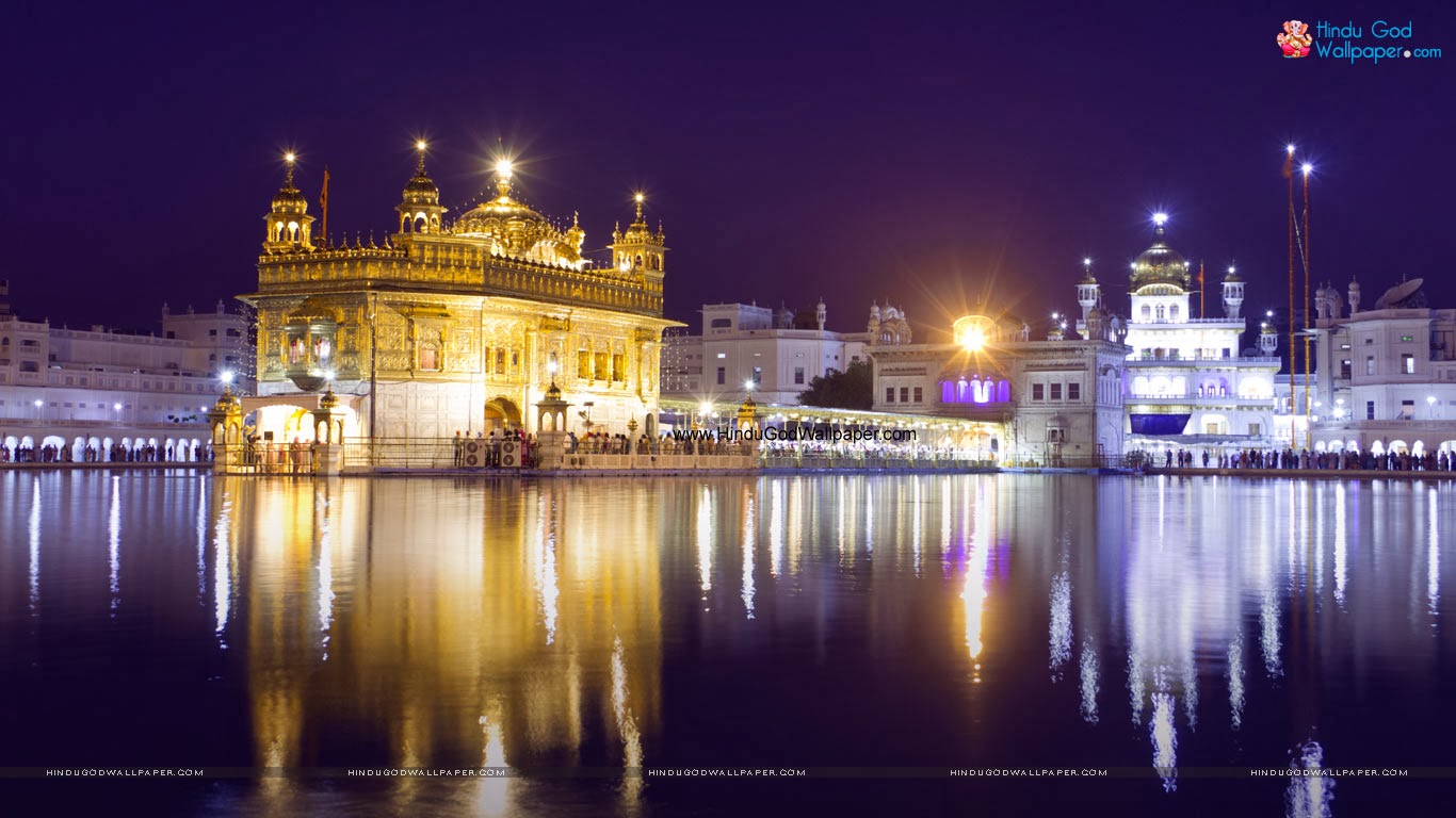 tempio d'oro sfondo hd,notte,riflessione,città,architettura,luogo di culto