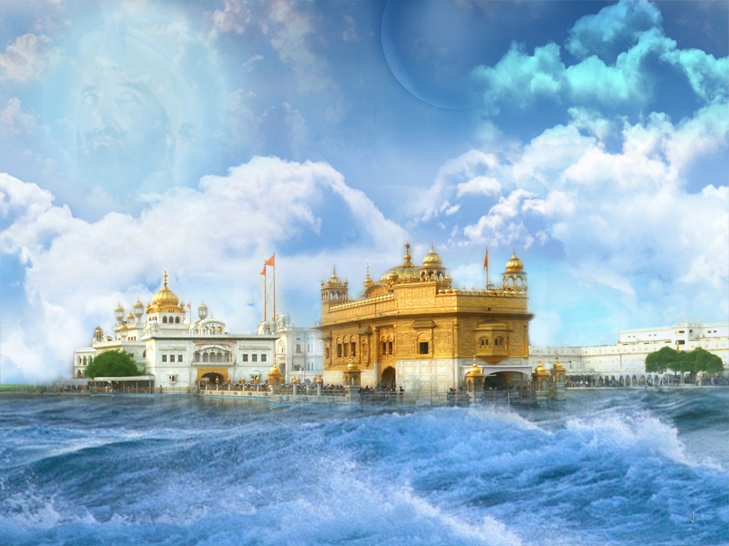 templo de oro fondo de pantalla hd,naturaleza,cielo,paisaje natural,agua,edificio