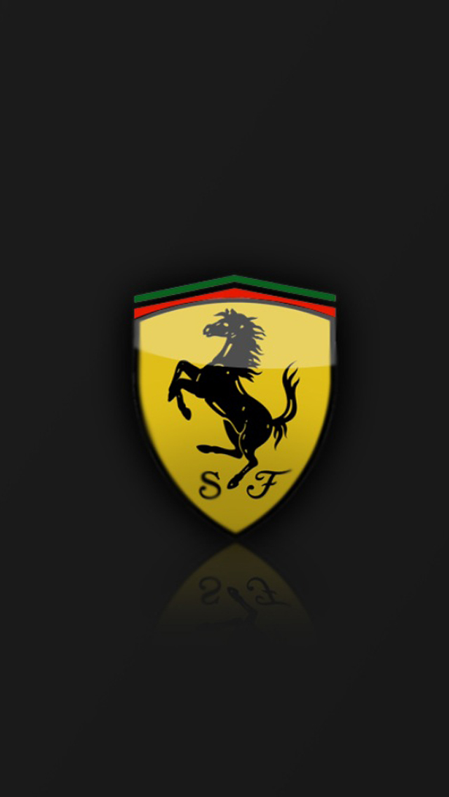 ferrari logo wallpaper,yellow,logo,orange,emblem,graphics