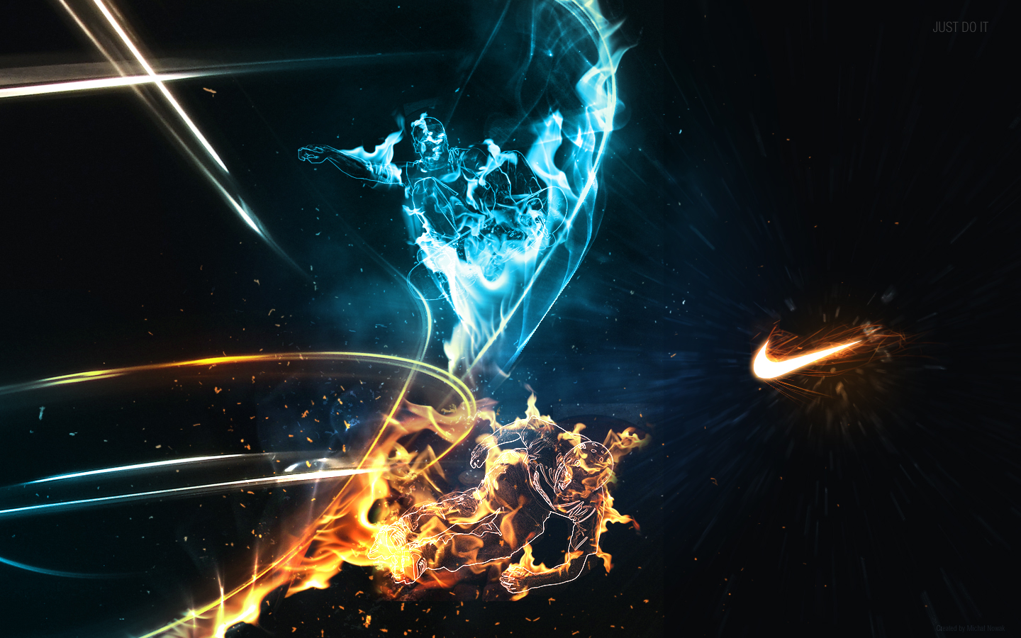 nike just do it wallpaper,space,flame,graphics,heat,graphic design