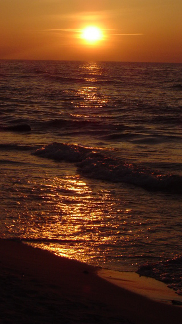 tramonto wallpaper hd,orizzonte,cielo,mare,oceano,natura