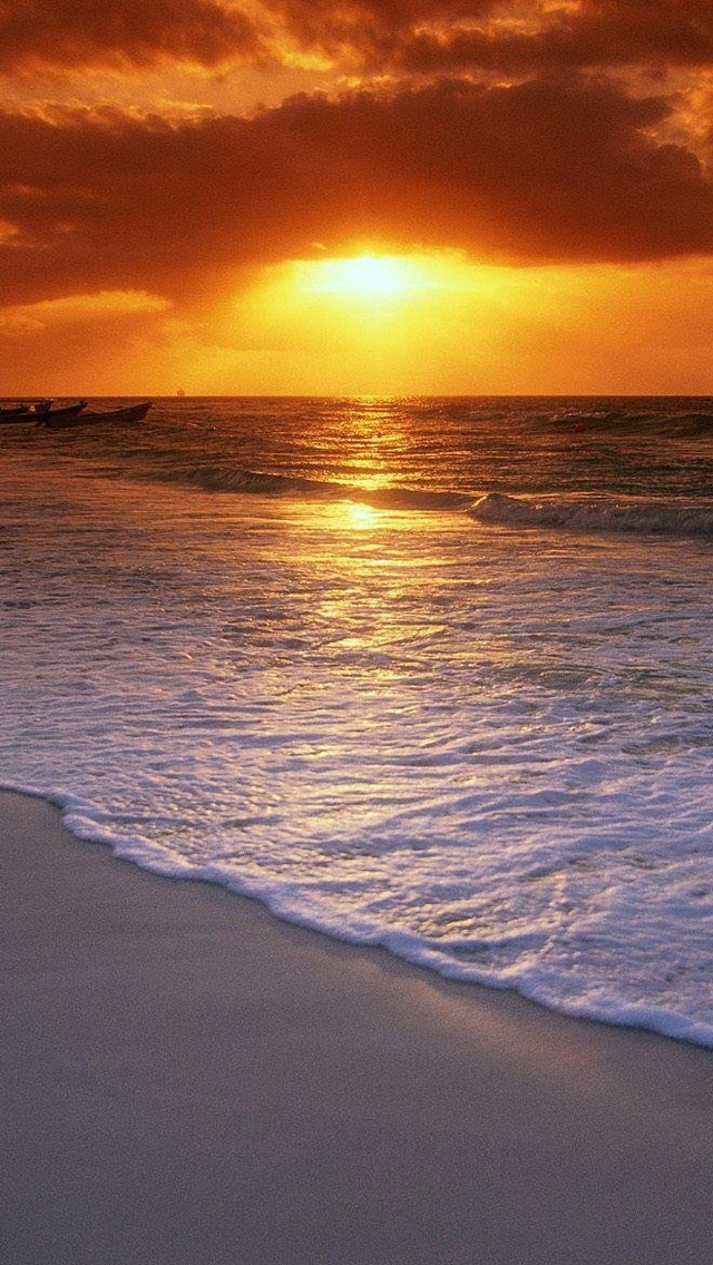 coucher de soleil fond d'écran hd,horizon,ciel,plan d'eau,mer,océan
