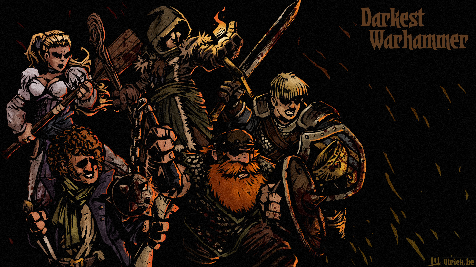 darkest dungeon wallpaper,fictional character,darkness,fiction,illustration,art