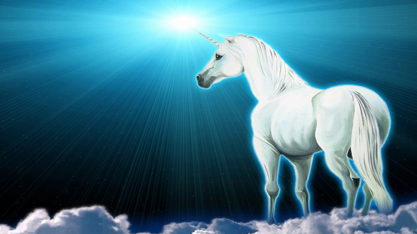 unicorn wallpaper hd,sky,unicorn,horse,fictional character,mane
