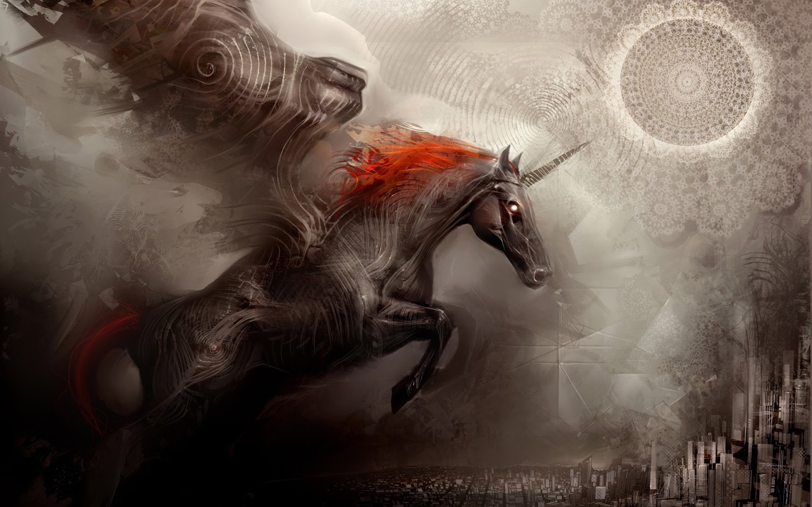 unicorno wallpaper hd,cg artwork,personaggio fittizio,creatura mitica,mitologia,illustrazione