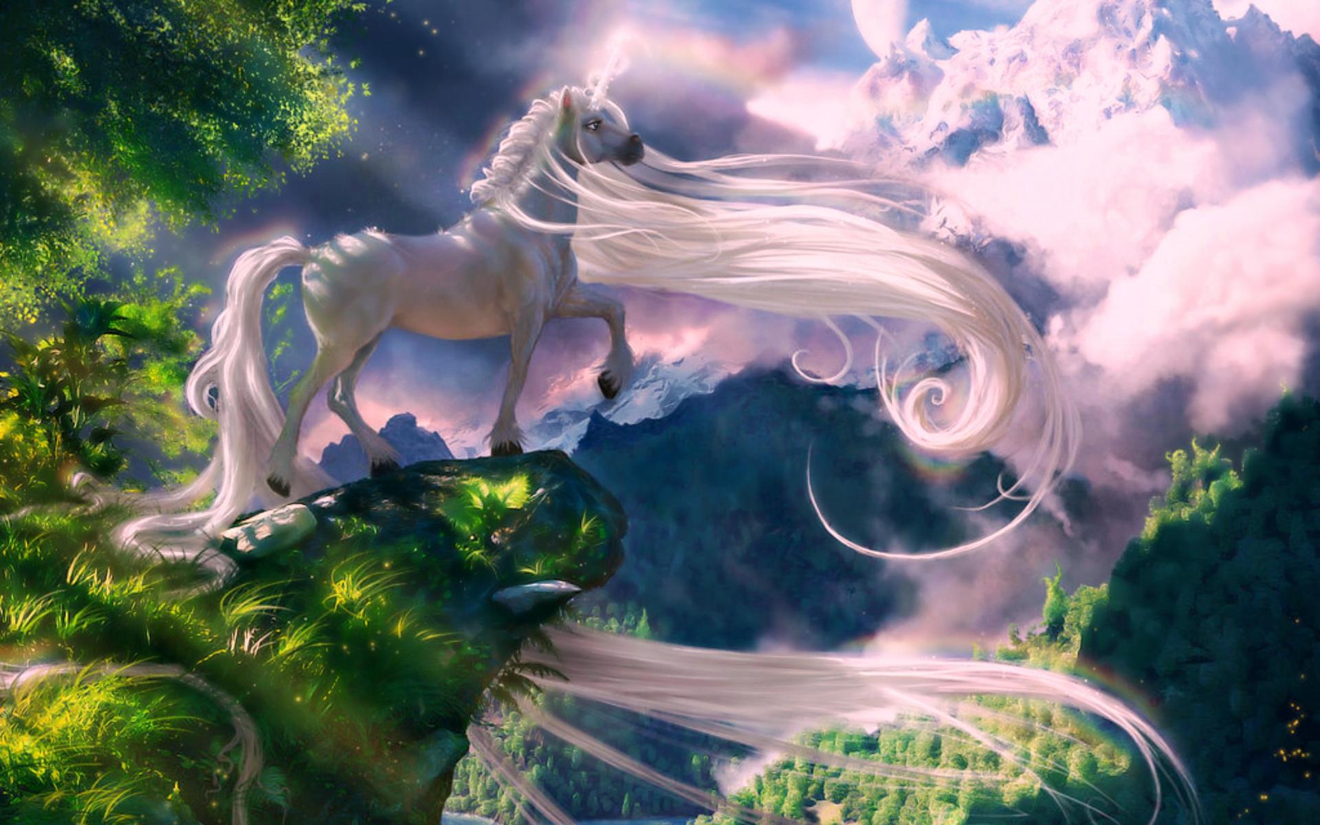 unicorno wallpaper hd,personaggio fittizio,cg artwork,cielo,creatura mitica,unicorno