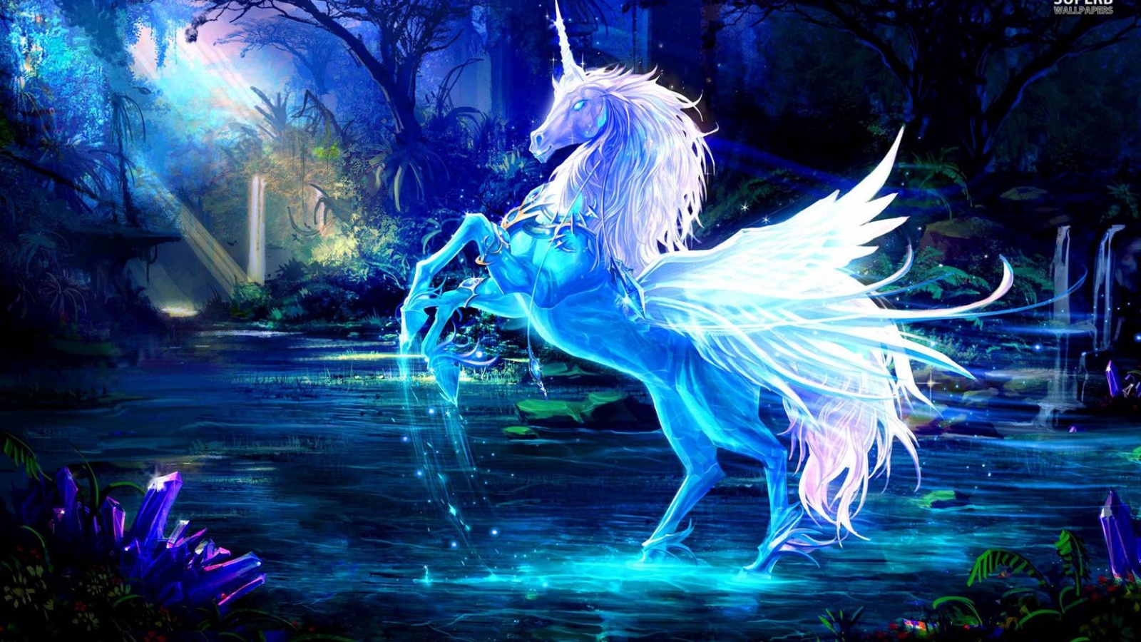 fond d'écran licorne hd,personnage fictif,créature mythique,licorne,oeuvre de cg,mythologie