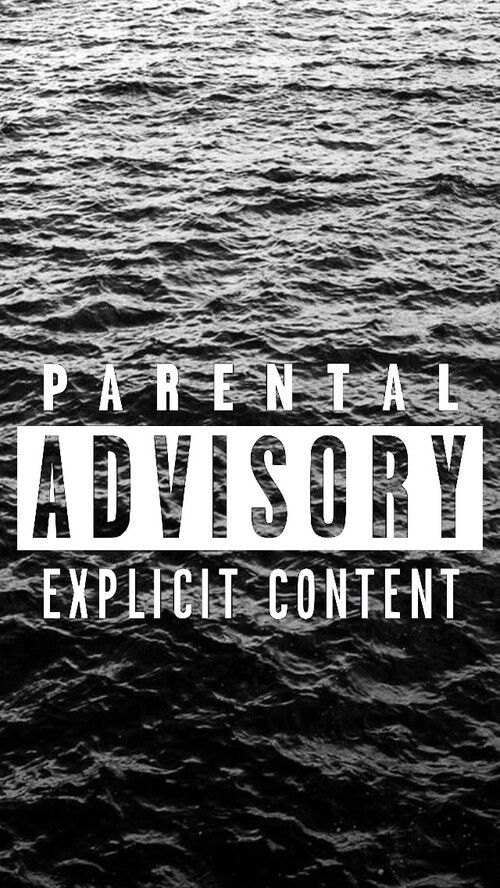 parental advisory wallpaper,font,text,water,black and white,photography