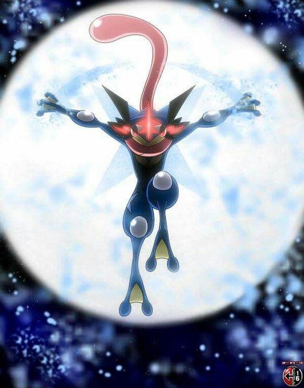 fondo de pantalla de ash greninja,personaje de ficción,espacio,ilustración,anime,animación