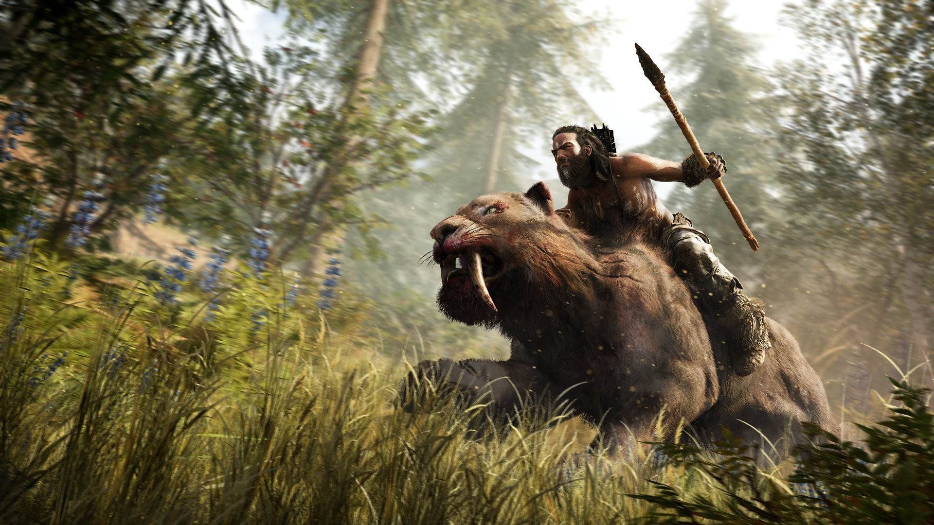 far cry primal wallpaper,wildlife,hunting,hunting dog