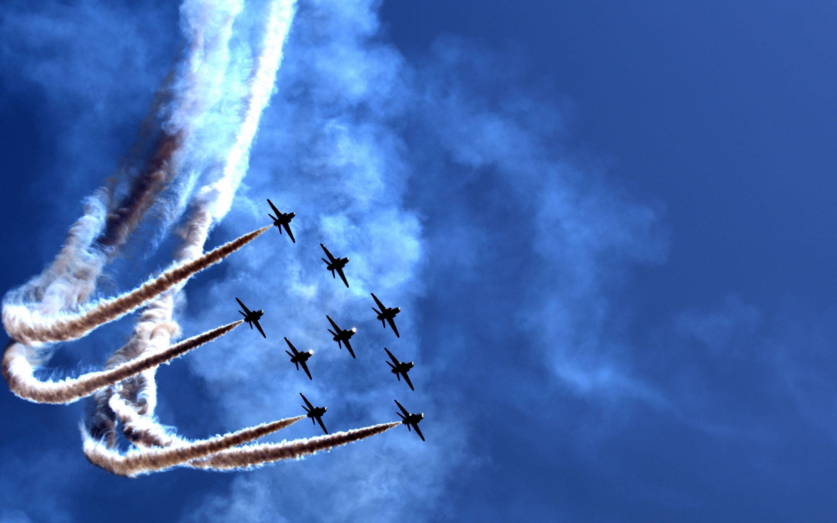 fond d'écran macbook pro retina 2880x1800,bleu,salon de l'aéronautique,ciel,avion,acrobaties aériennes