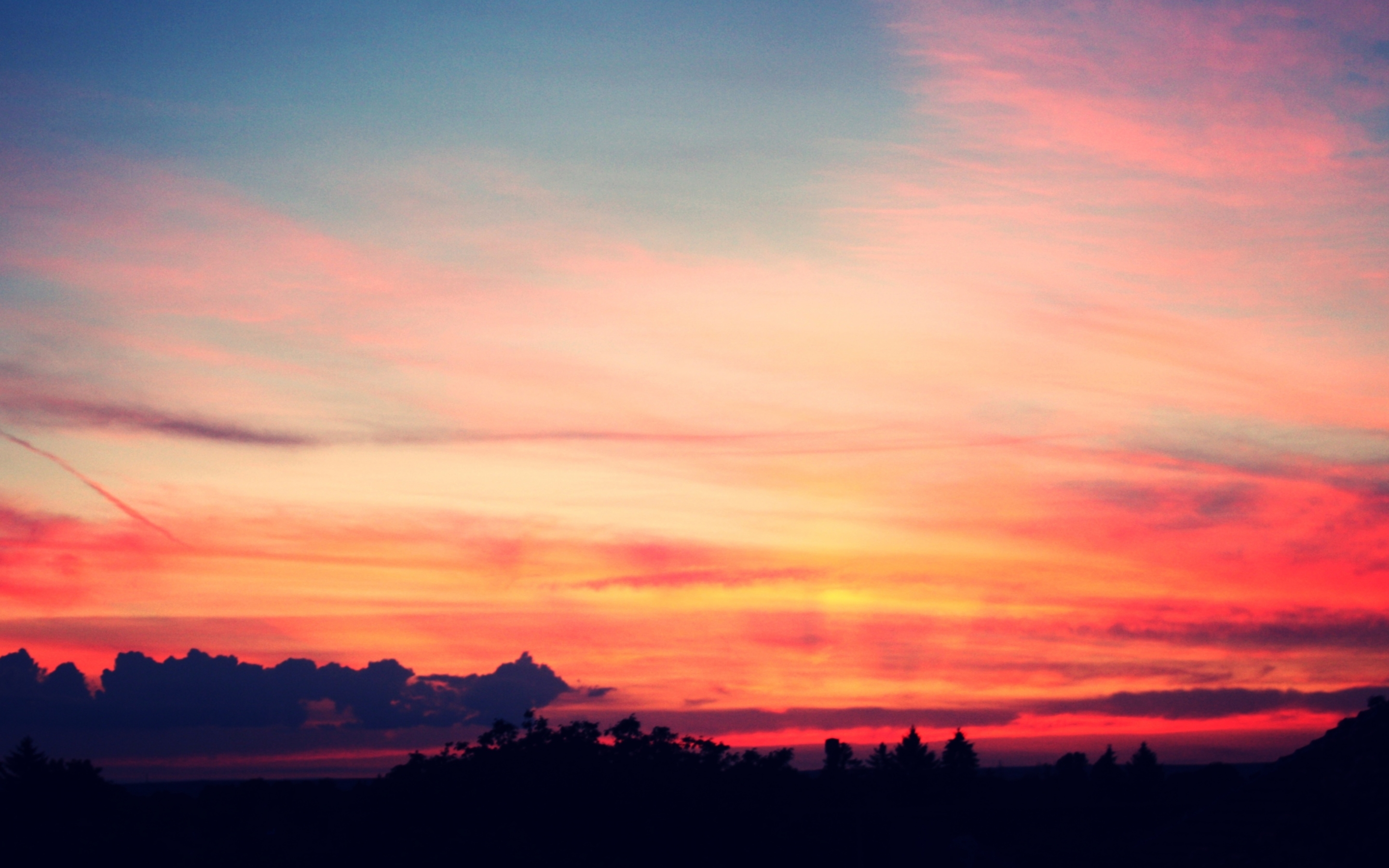 맥북 프로 망막 배경 화면 2880x1800,하늘,잔광,아침에 붉은 하늘,구름,일몰