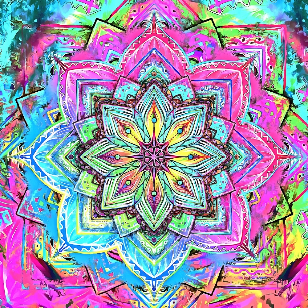 mandala wallpaper hd,psychedelic art,pattern,pink,purple,visual arts