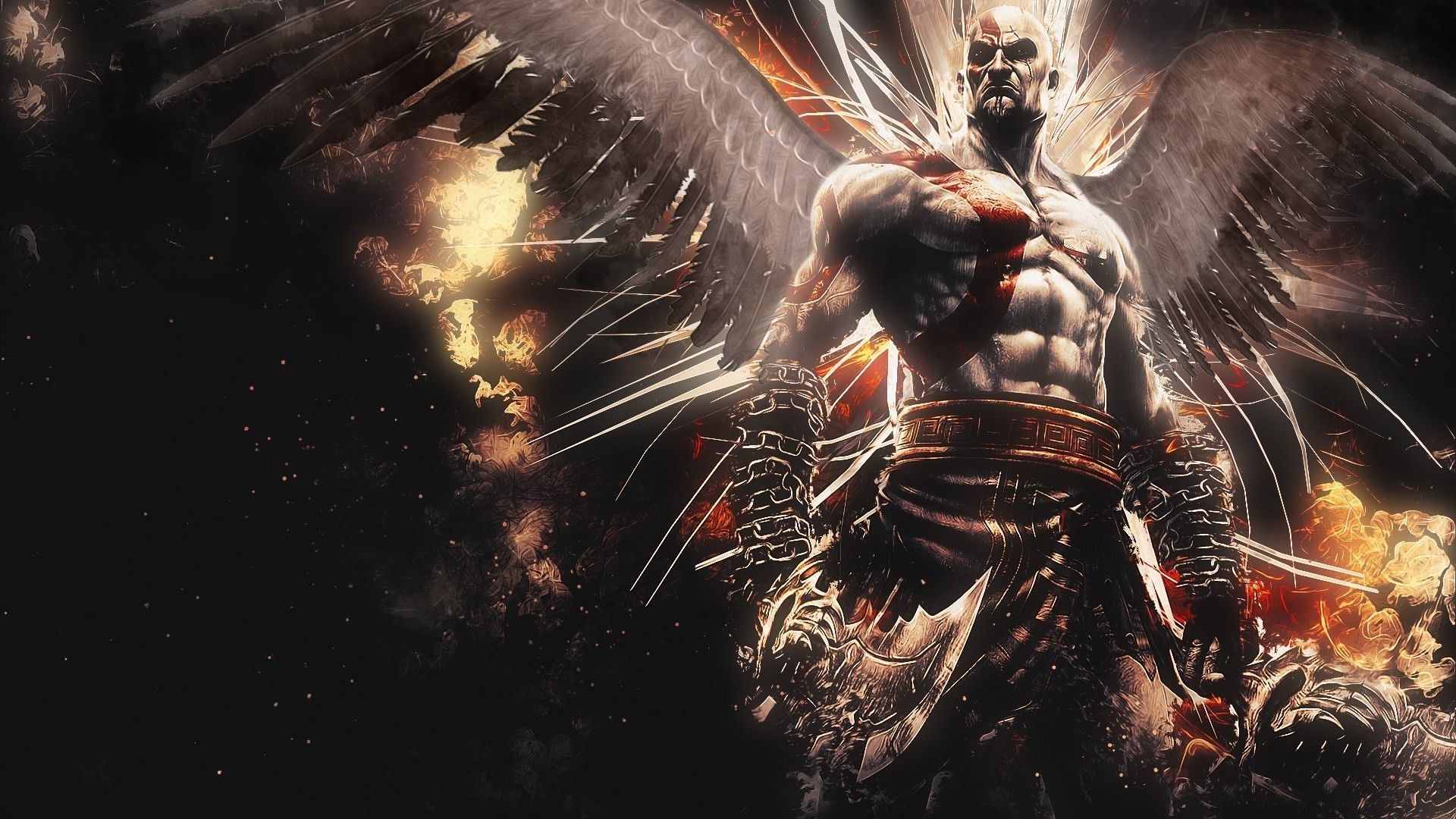 god of war wallpaper hd,action adventure game,demon,cg artwork,darkness,mythology
