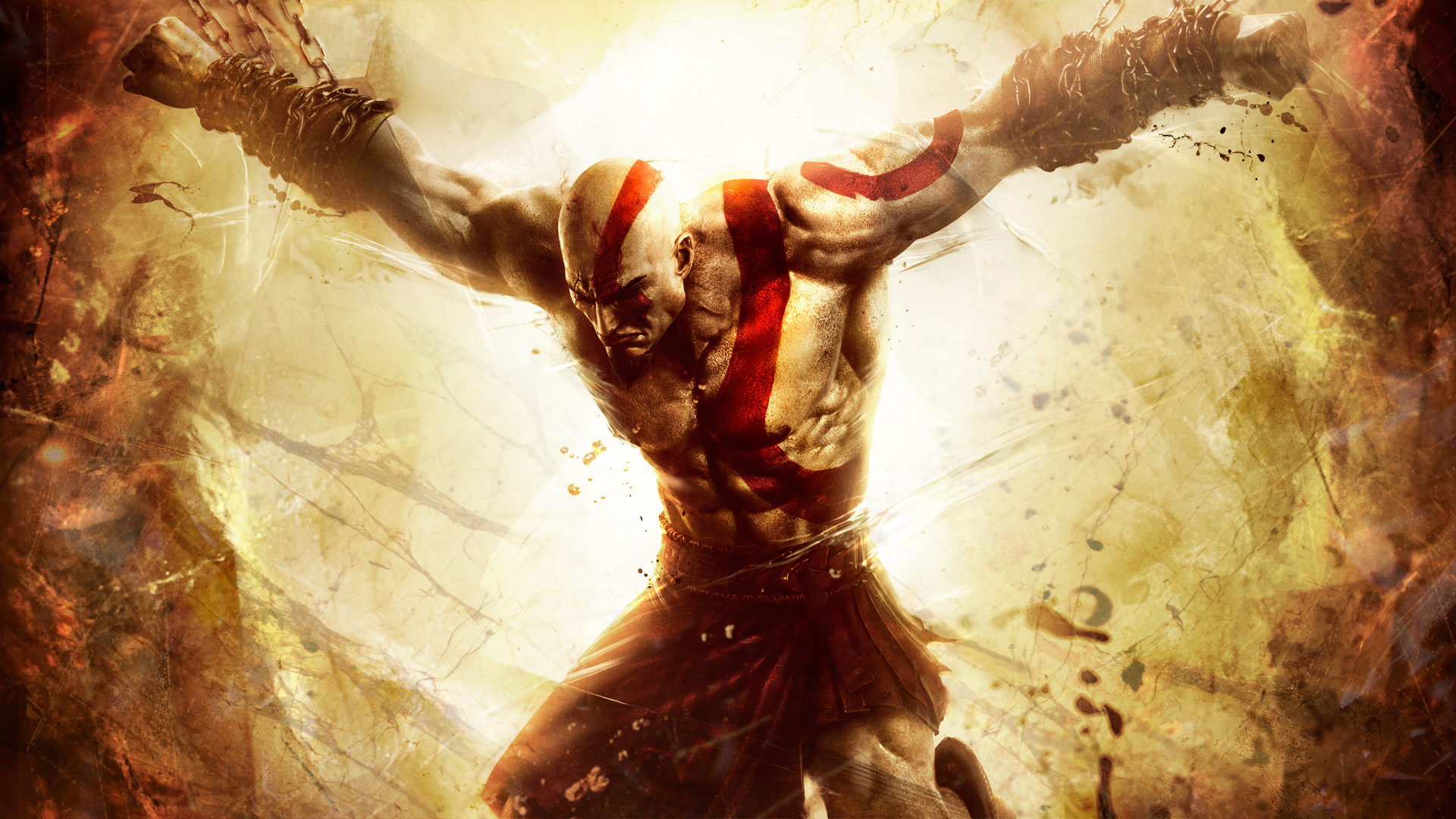 god of war wallpaper hd,cg artwork,fictional character,sunlight,mythology,ritual