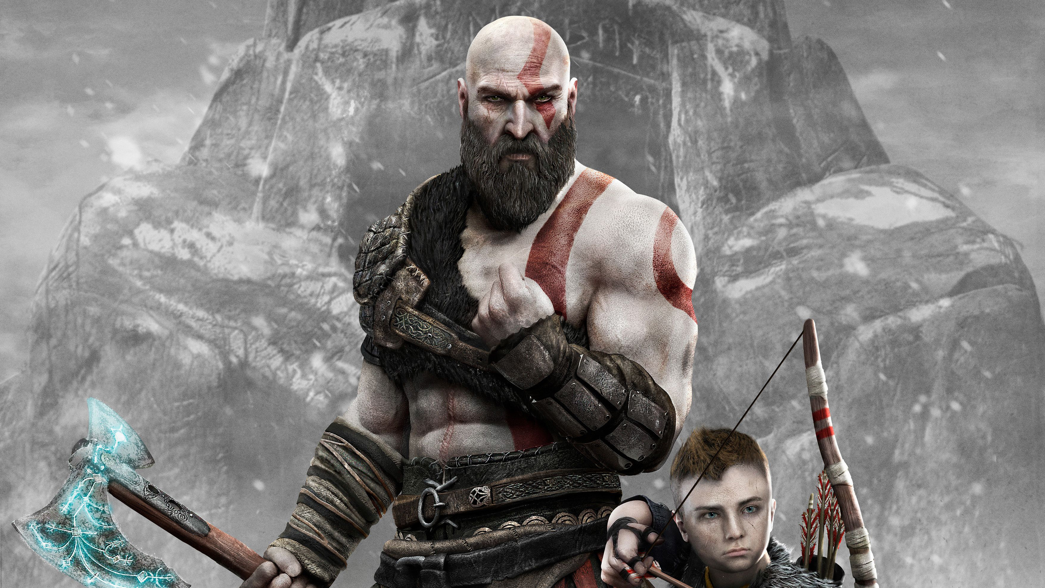 god of war wallpaper hd,action adventure game,pc game,facial hair,games,beard