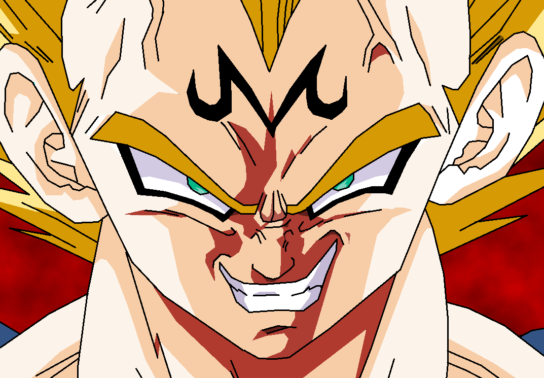 majin vegeta tapete,anime,karikatur,dragon ball,erfundener charakter,kunstwerk