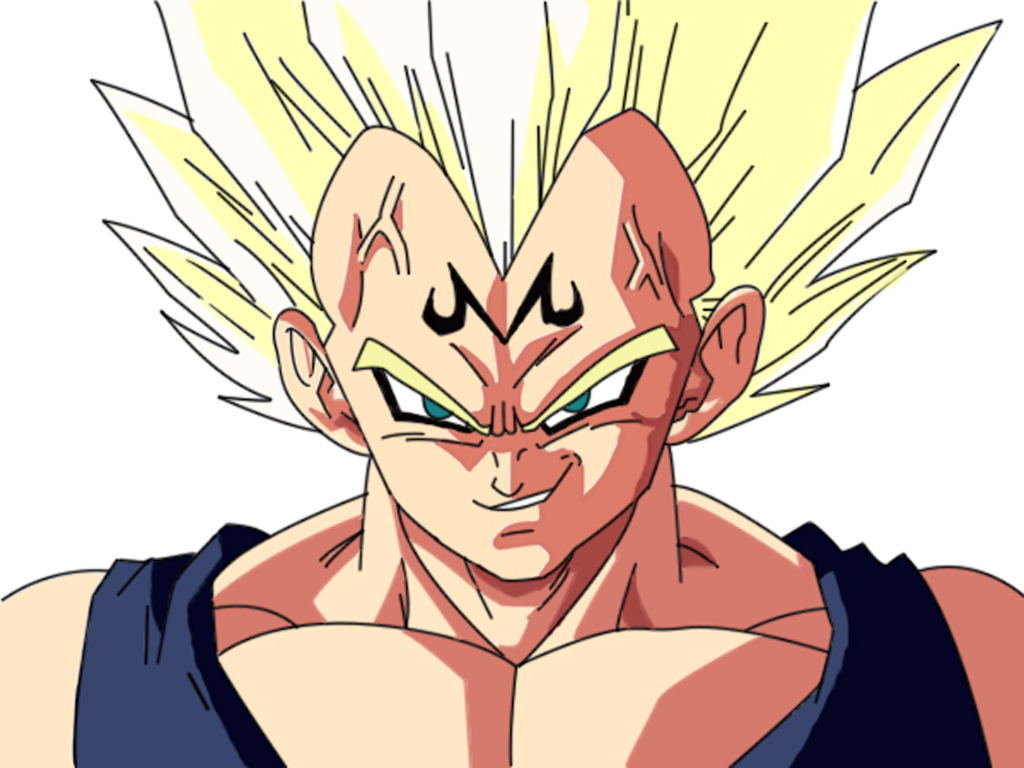 majin vegeta wallpaper,anime,dragon ball,cartoon,forehead,fictional character