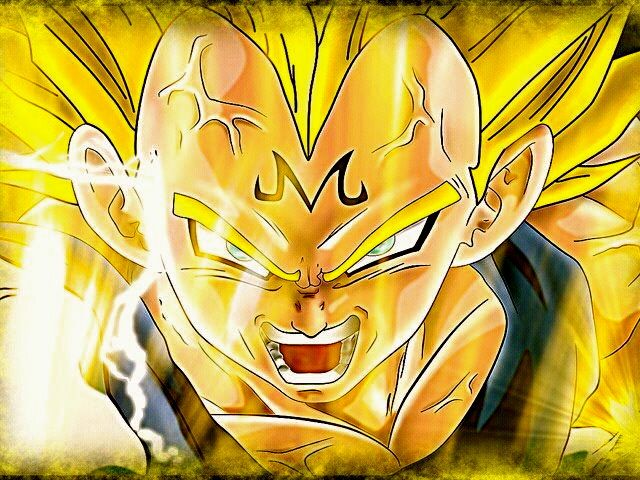 papier peint majin vegeta,anime,jaune,dragon ball,personnage fictif,fiction